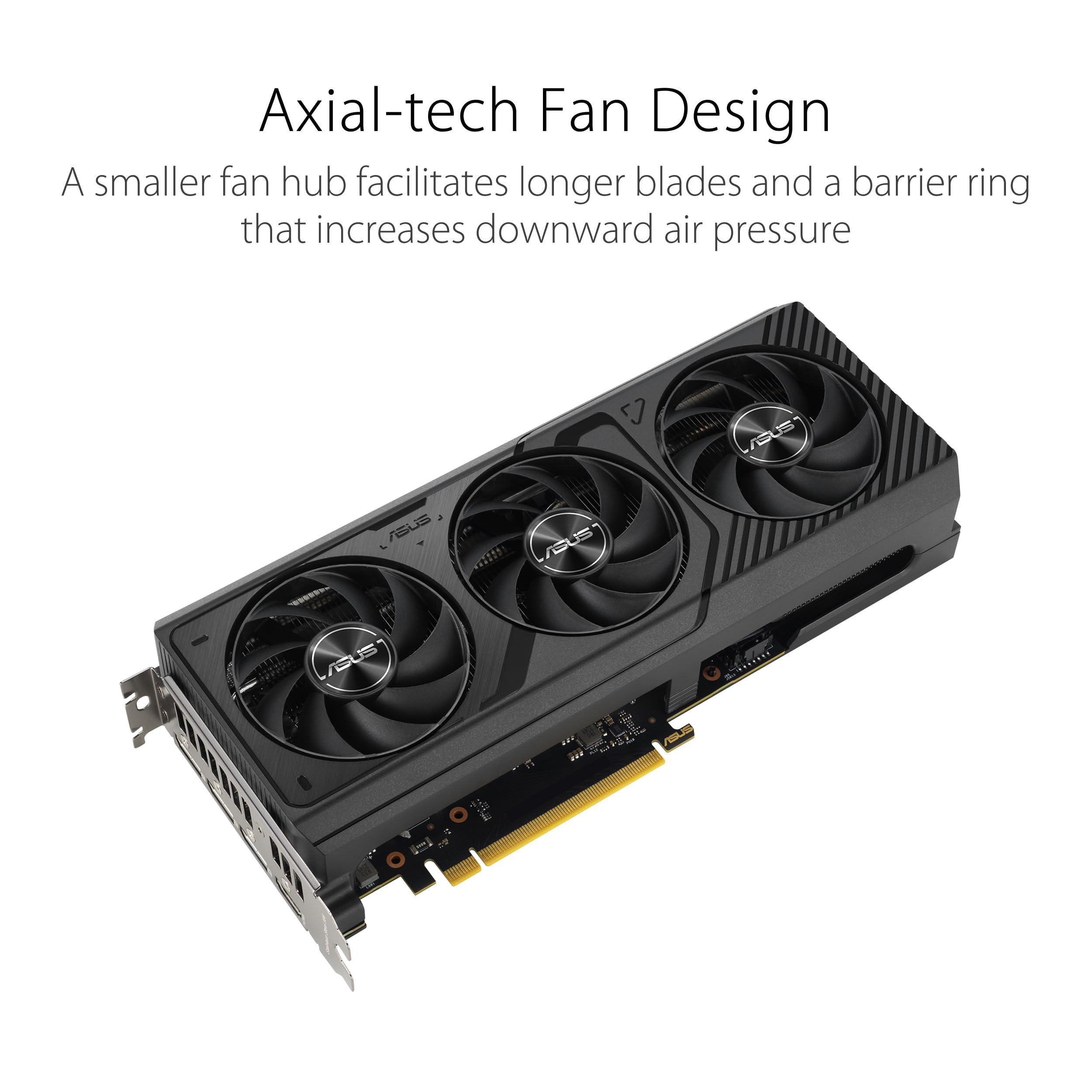 ASUS ASUS The SFF-Ready Prime GeForce RTX 4070 OC Edition 12GB GDDR6X Graphics Card (PCIe 4.0, 12GB GDDR6X, DLSS 3, HDMI 2.1a, DisplayPort 1.4a)