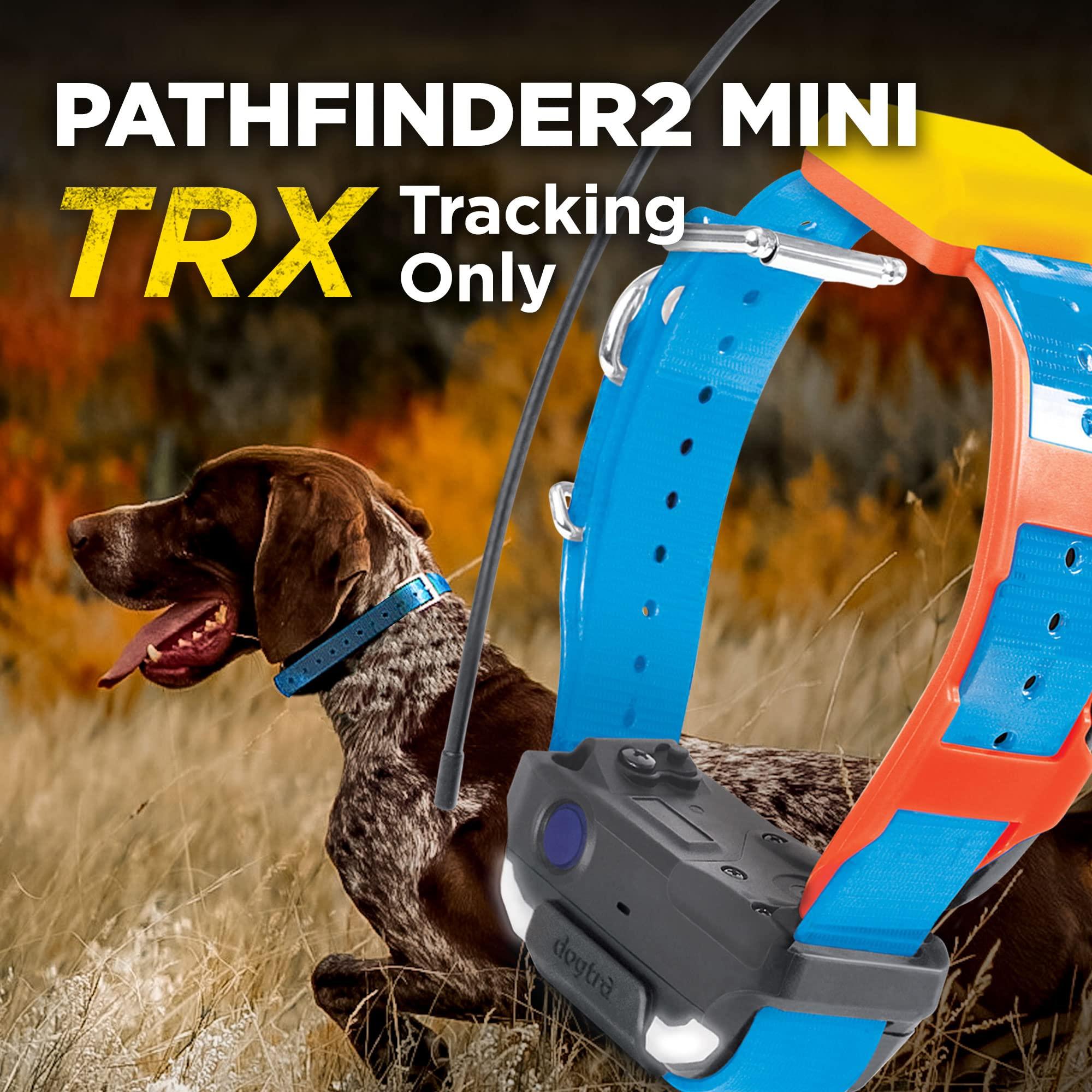 Dogtra Dogtra Pathfinder 2 Mini TRX Additional Receiver Dog GPS Tracker LED Light Blue Collar SmartWatch Compatible Rechargeable Waterproof Free Offline Maps No Monthly Fee Smartphone Required