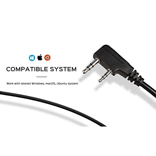 Radioddity 2 Pack Radioddity GM-30 GMRS Handheld 5W Two Way Radio + Radioddity PC001 FTDI Programming Cable, Plug and Play