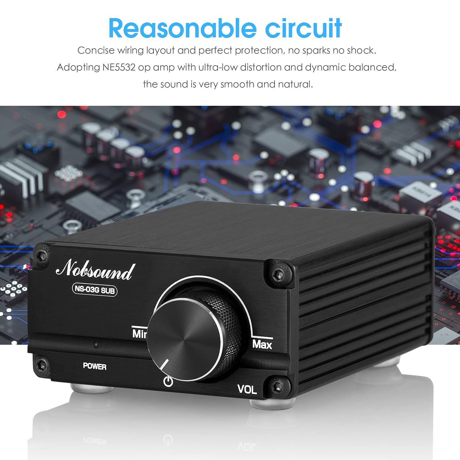 Nobsound Nobsound 100W Subwoofer Digital Power Amplifier Audio Mini Amp (Black)