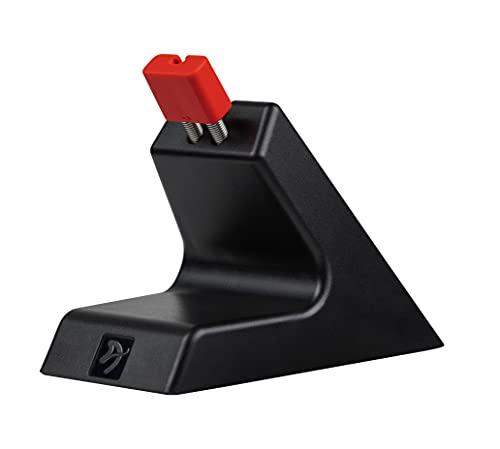 Arozzi Arozzi - Ancora Mouse Bungee with Snug Cord Holder, Rubber Feet, Extendable Spring and Weighted for Stability - Black with Red Accents