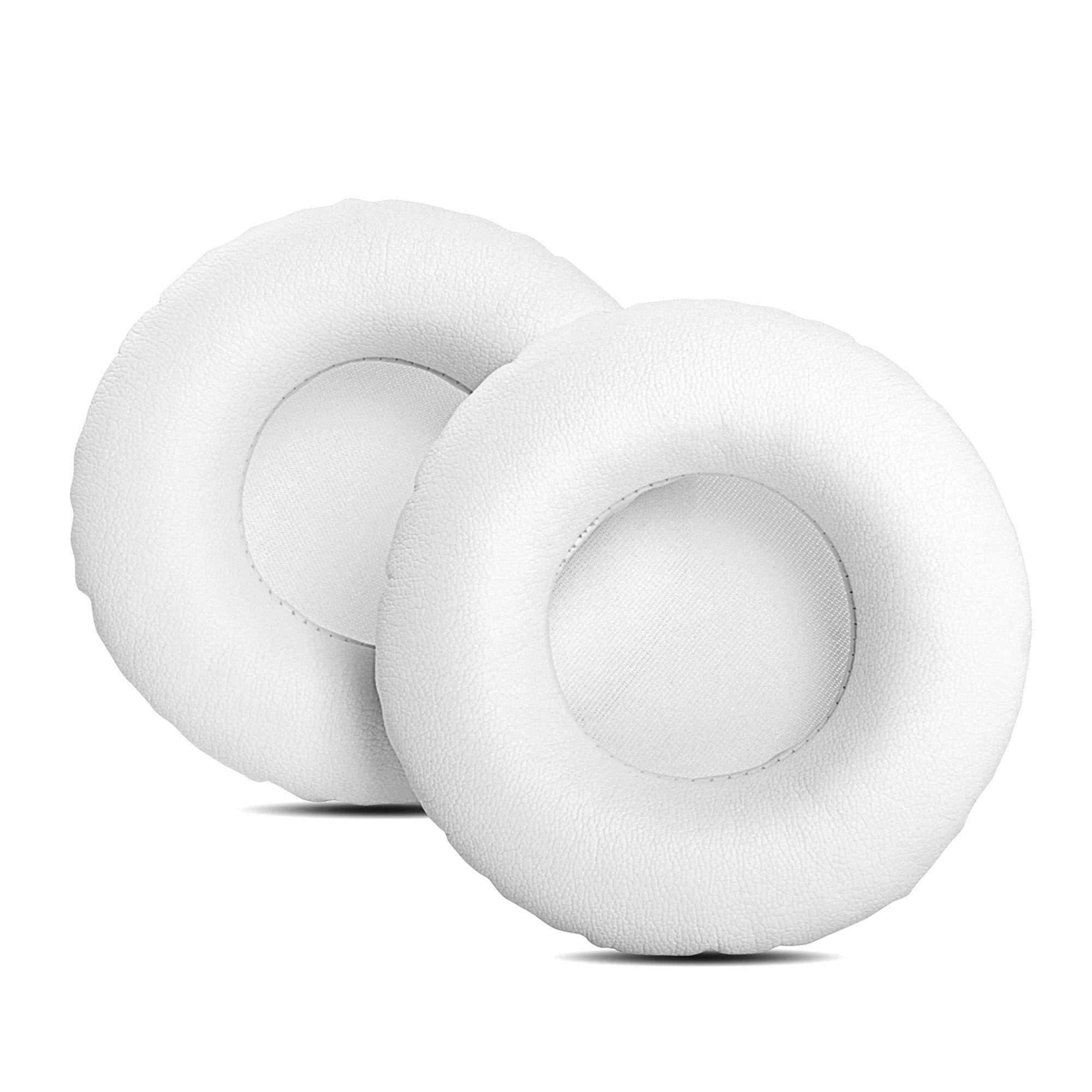 YDYBZB Positive Vibration 2 Ear Pads YDYBZB Ear Cushions Replacement Compatible with House of Marley Positive Vibration 2 Wireless On-Ear Headphones Protein Leather Earpads White