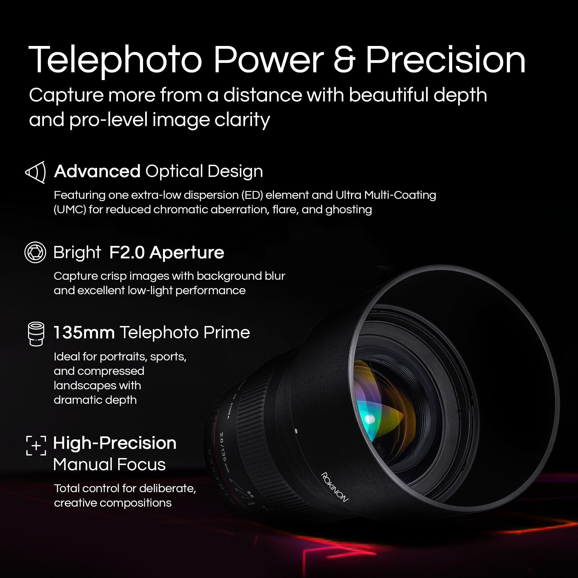 Rokinon Rokinon 135mm F2.0 Telephoto Lens for Canon