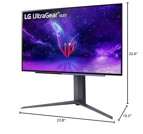LG LG 27\" Ultragear OLED QHD Gaming Monitor with 240Hz .03ms GtG & nVIDIA G-SYNC Compatible,Black