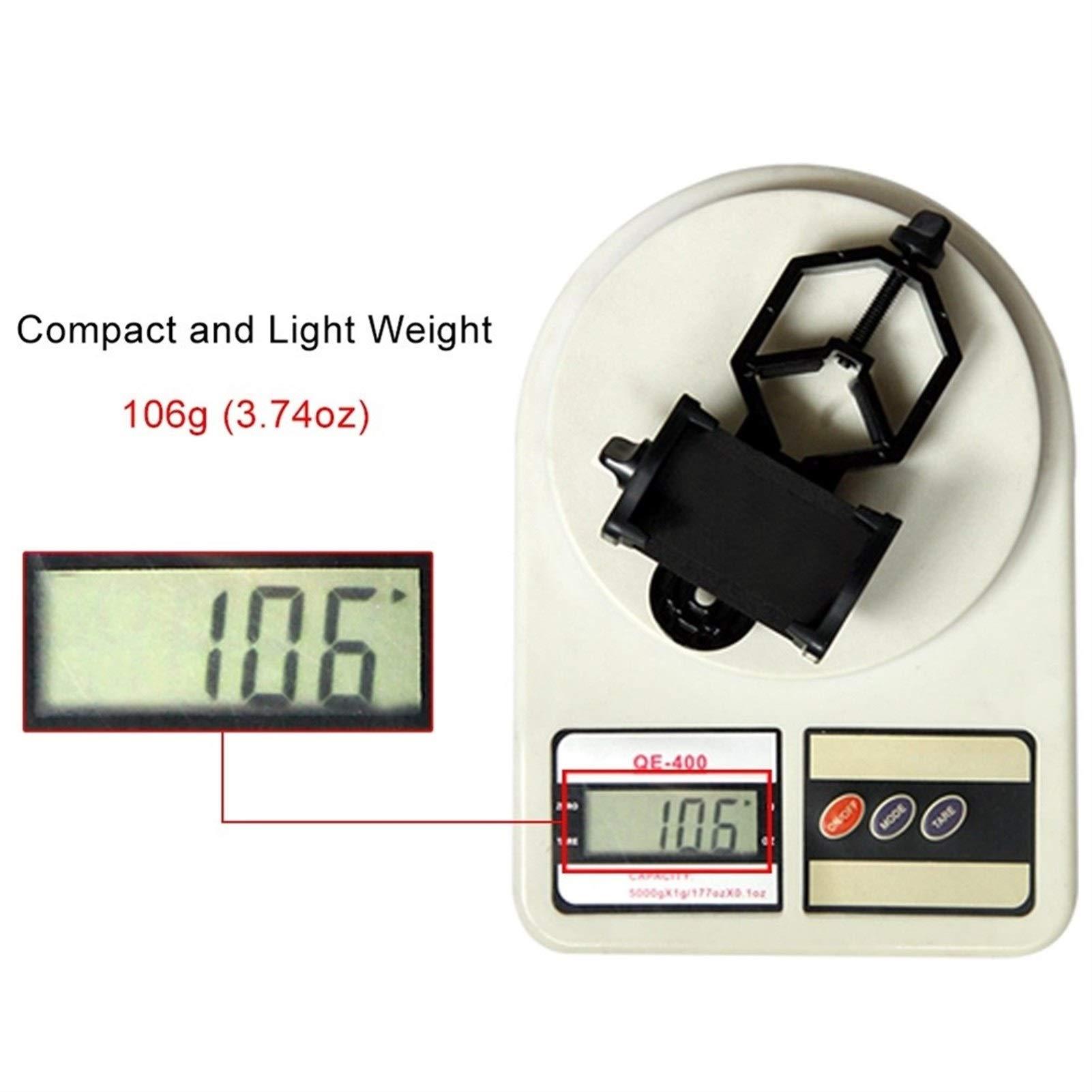 Generic Monocular Telescope, Universal Cell Phone Adapter Clip Mount Binocular Monocular Spotting Scope Telescope Phone Support Eyepiece D: 25-48mm