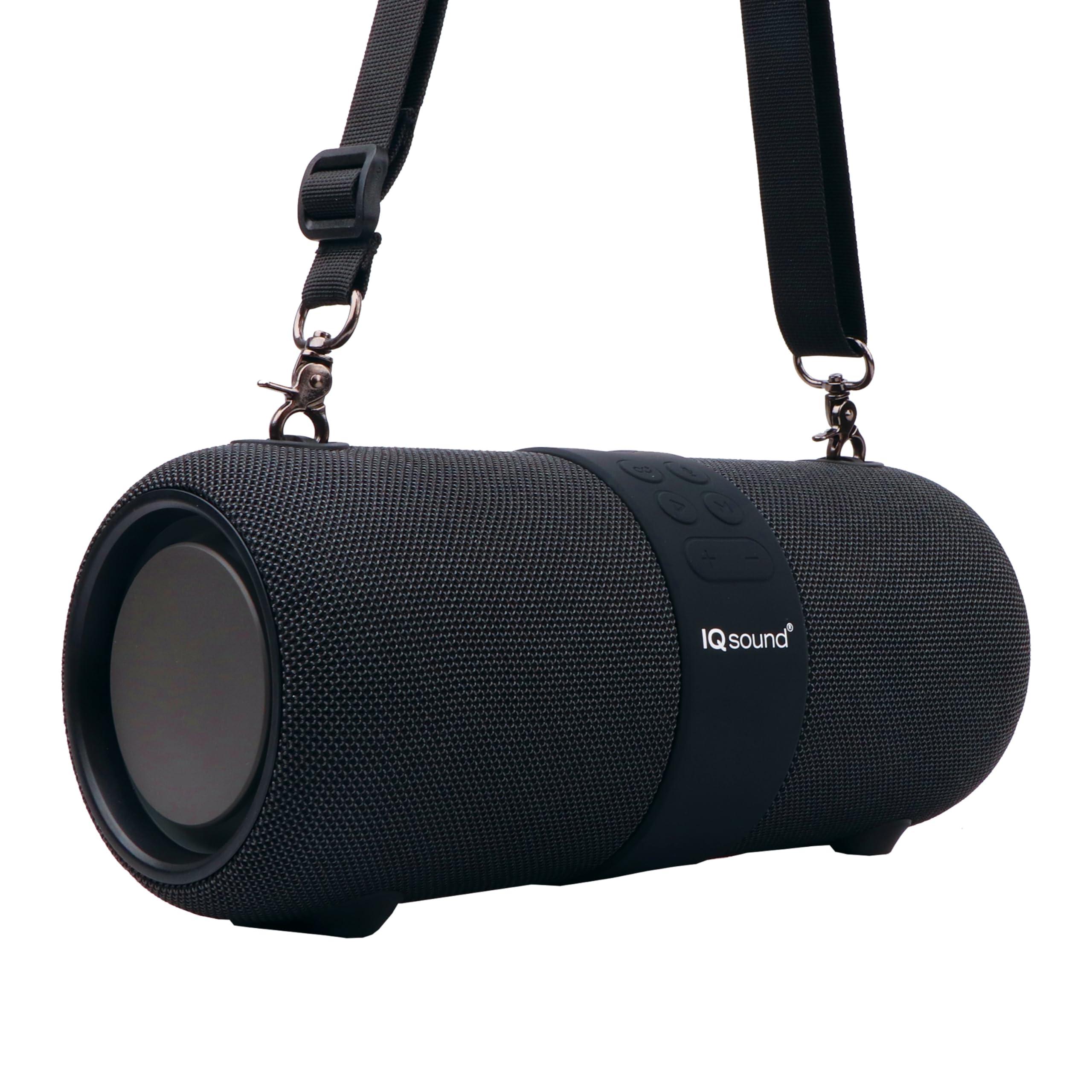 Supersonic Supersonic IQ Sound IQ-2323BT 2 x 3-Inch Portable Bluetooth Fabric Speaker with TWS, Voice Control, Clear Sound, RGB Lights, Water Resistance, FM Radio, and USB/AUX Inputs - Perfect for Any Event