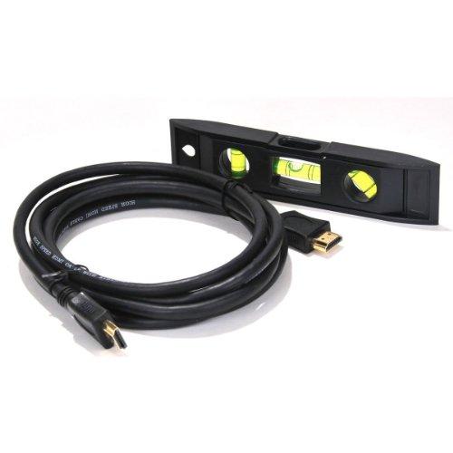 VideoSecu VideoSecu Tilt TV Wall Mount Bracket for Most 37 to 75-Inch LCD LED Plasma Screen Display up to VESA 400X400 684X300 600x400mm with HDMI Cable, Bubble Level MP502B 3KR