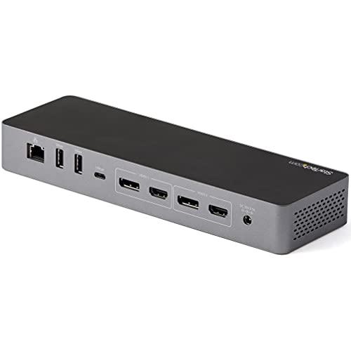 StarTech StarTech.com Thunderbolt 3 Dock w/USB-C Host Compatibility - Dual 4K 60Hz DisplayPort 1.4 or Dual HDMI 2.0 Monitors - Single 8K - TB3/USB-C Laptop Docking Station - 96W PD, 5xUSB 10Gbps (TB3CDK2DH)