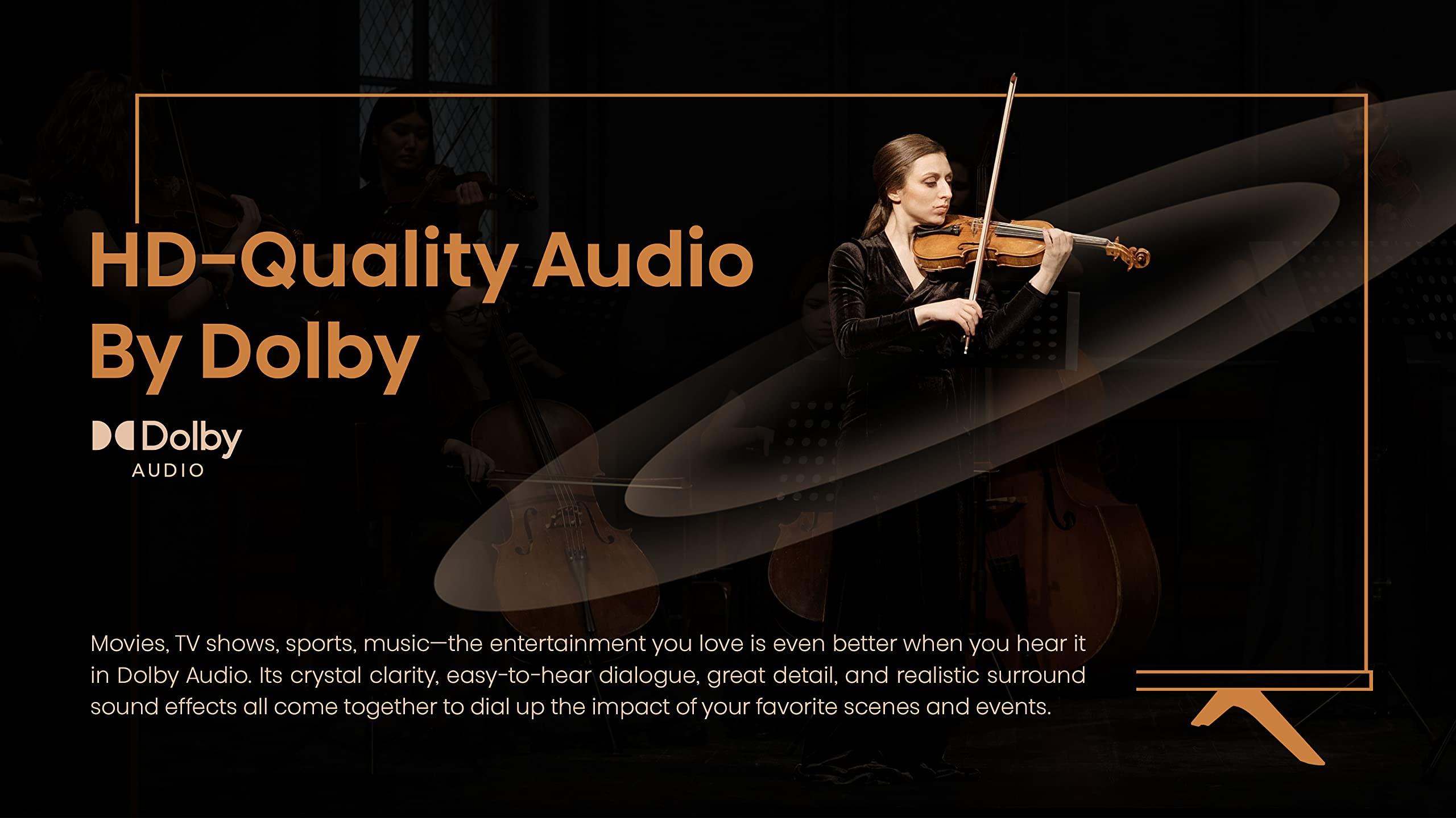 Hisense Hisense A4 Series 40-Inch Class FHD Smart Android TV with DTS Virtual X, Game & Sports Modes, Chromecast Built-in, Alexa Compatibility (40A4H, 2022 New Model) Black