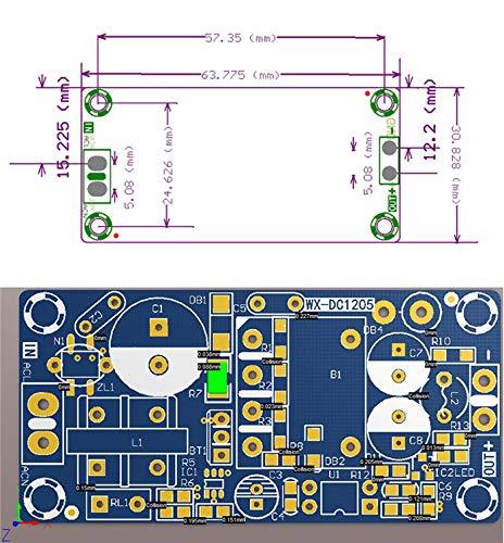 NOYITO NOYITO AC to DC Isolated Power Supply Module AC 120V 85V - 264V to DC 12V 1A 12W Peak 12V 2A 24W Max Power Module with Overvoltage Overload Short-Circuit Protection (12V 1A, Peak 2A)