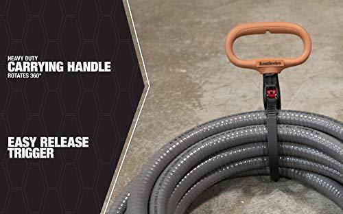 Southwire Southwire CLPT02 2-Inch Adjustable Heavy Duty Clamp Tie w/ Rotating Handle, Reusable Zip Down Cable, Brown