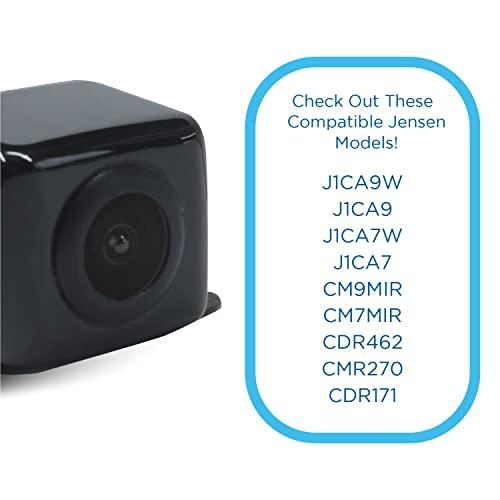 Jensen Jensen BUCAM100J Backup Camera for Car Truck | LED High Definition Picture | Wide Viewing Angle | Parking Guides | IP67 Waterproof Rating