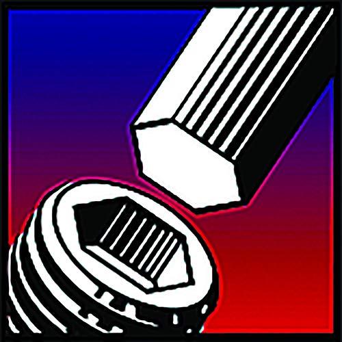 Eklind Tool EKLIND 56168 Cushion Grip Hex T-Key allen wrench- 8pc set Metric MM sizes 2-10 (6In shaft) w/Stand