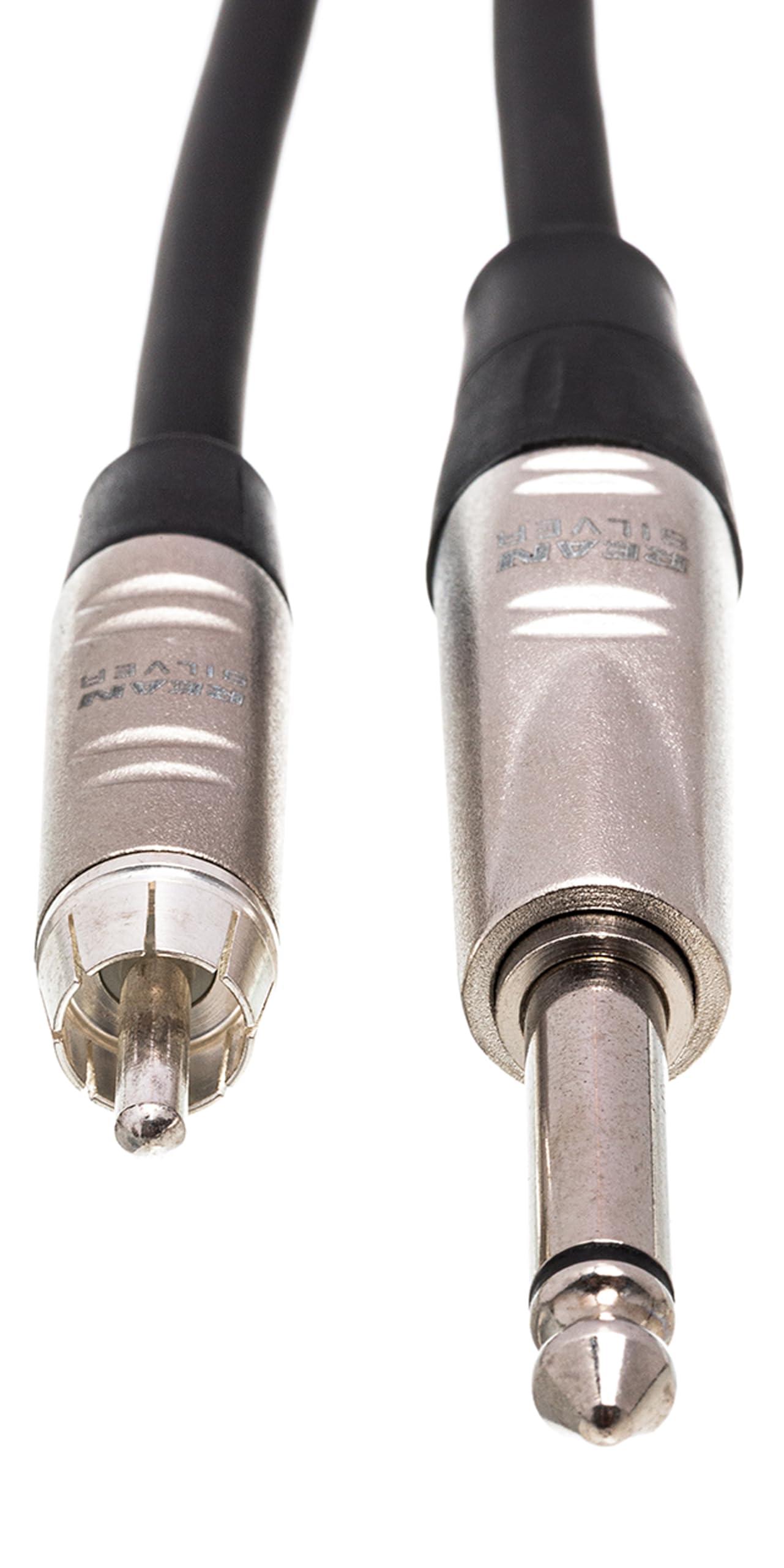 HOSA Hosa HPR-015 Pro Unbalanced Interconnect Cable - 1/4-inch TS Male to RCA Male - 15 foot