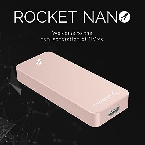 SABRENT SABRENT 512GB Rocket Nano External Aluminum SSD (Pink) (SB-512-NANO-PNK)