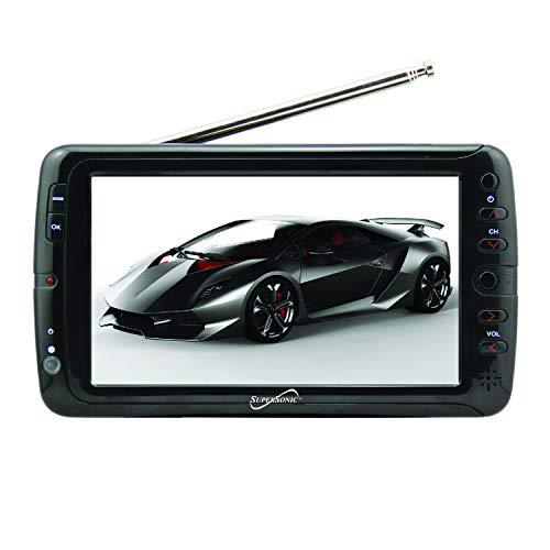 Supersonic SuperSonic SC-195 Portable Widescreen LCD Display with Digital TV Tuner, USB/SD Inputs and AC/DC Compatible for RVs, 7-Inch