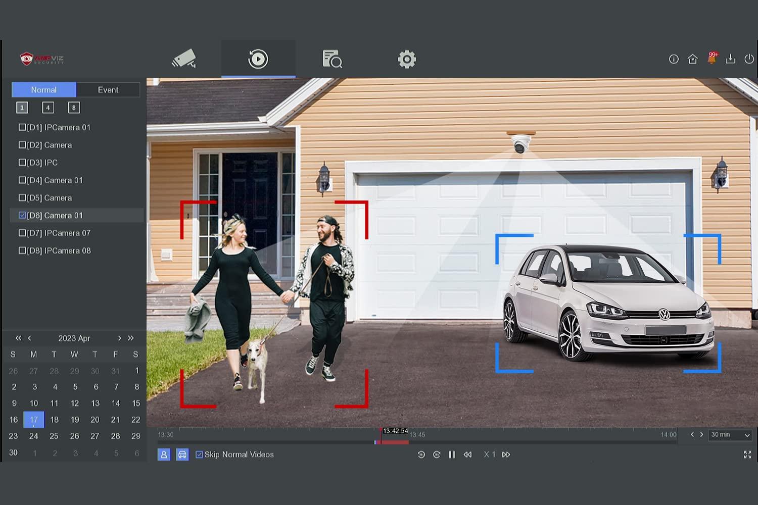 Anpviz Upgrade to NVR4.0 Anpviz 8CH 4K PoE NVR POE Network Video Recorder, IP Home Security Camera System Video Recorder H.265+, Guarding Vision APP, up to 8TB HDD(Not Included HDD)