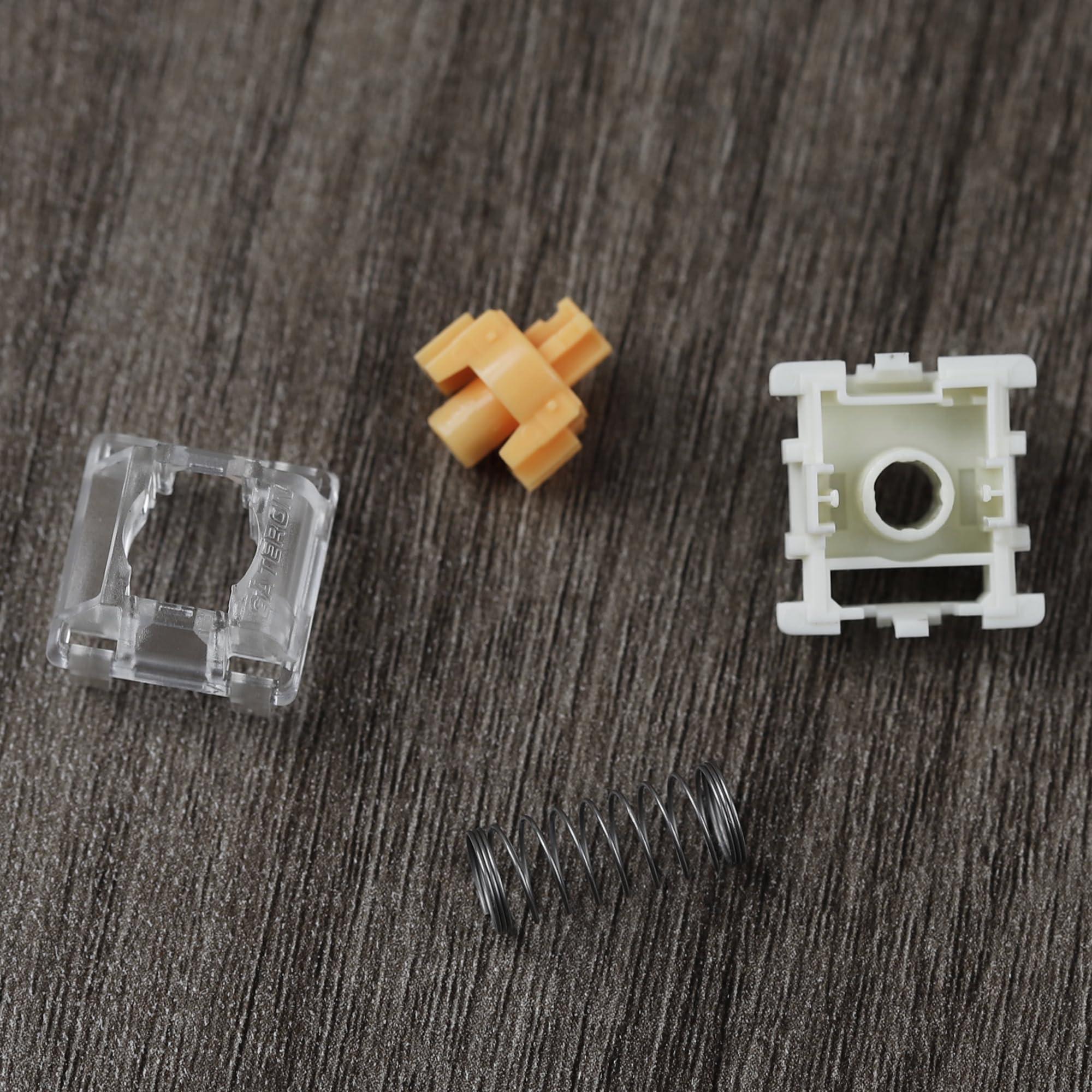 YMDK Gateron KS-20U Magnetic Orange Switch Hall Sensor SMD RGB Linear DIY Customized Keyboard Free Setting Pre Travel Switch