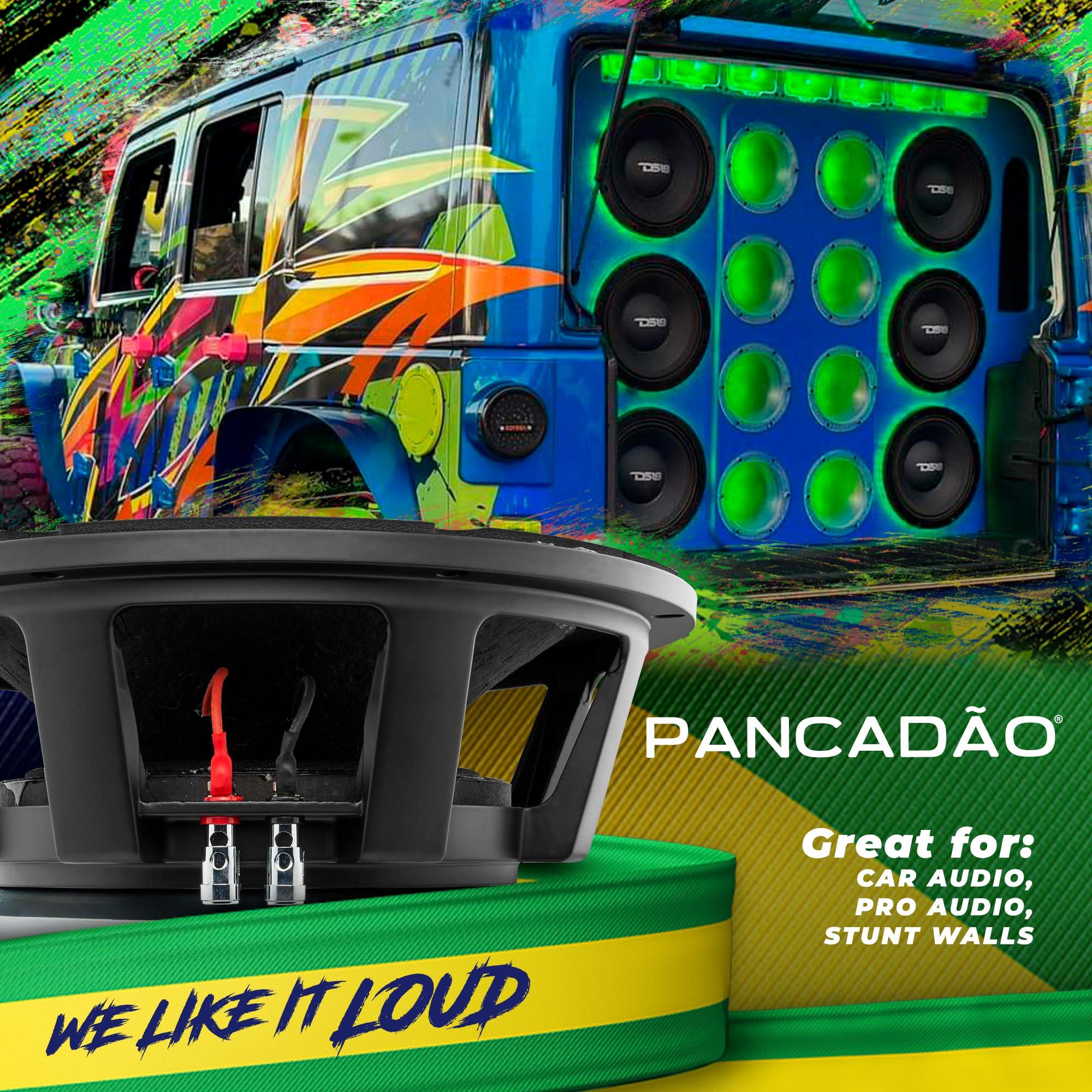 DS18 DS18 PRO-3KP12.8 PANCADO Mid-Bass Loudspeaker 12" 3000 Watts Rms 6000 Watts Max Power 8-Ohm - Powerful Midrange 12-inch Pro Car Audio