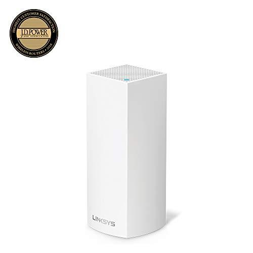 Linksys Linksys WHW0301 Velop Intelligent Mesh WiFi System: AC2200 Tri-Band Wi-Fi Router, Wireless Network for Full-Speed Home Coverage (White, 1-Pack)