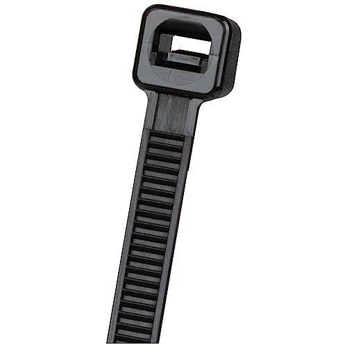 Klein Tools Klein Tools 450-200 Cable Ties, 50-Pound Tensile Strength, Heavy Duty Nylon Cable Zip Ties, Indoor / Outdoor Use, 7.75-Inch, Black, 100-Piece
