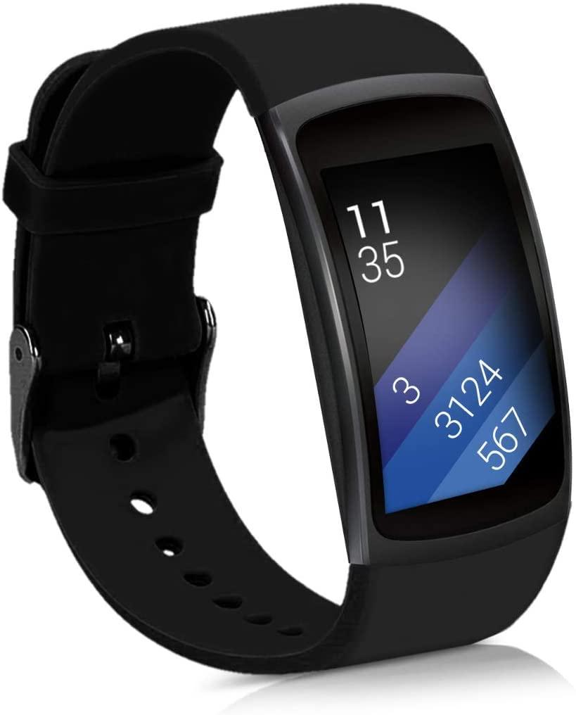 SAMSUNG Samsung Gear Fit2 Pro Smart Watch for Women & Men with GPS Connectivity and Fitness Tracker, Large-Black (Renewed)