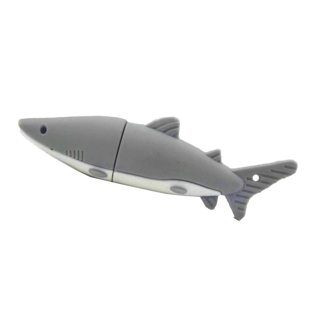 VBOTCOR USB Flash Drive Cartoon Pen Stick 2.0 Novelty & Cute Memory Thumb Jump Drive Data Storage U Disk Shark 32GB