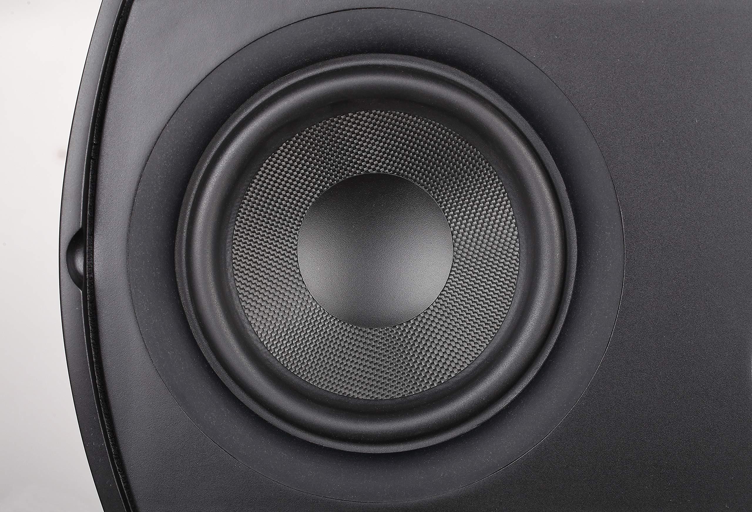 Aperion Audio Aperion Audio Verus III Grand V6C 3-Way Center Channel Speaker with Dual 6.5-Inch Woofers for Home Theater, Crystal-Clear Dialogue and Vocals, Passive, Wall Mountable, Single (Gloss Black)