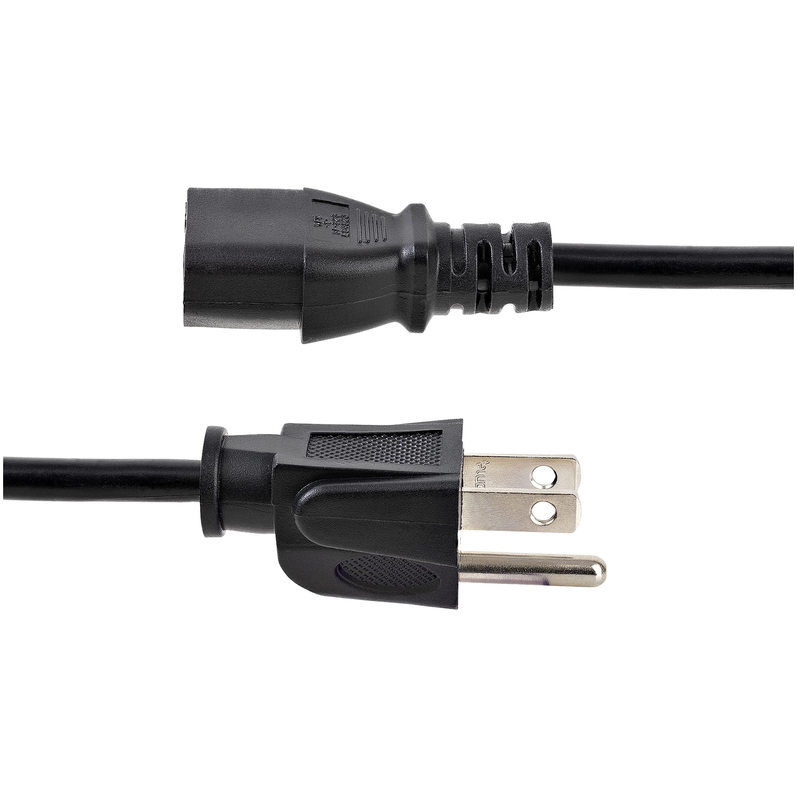 StarTech.com StarTech.com 6ft Standard Computer Power Cord (NEMA 5-15 to IEC 60320 C13) - 18 AWG Replacement AC Power Cable for PC or Monitor -125V, 10A - 10 Pack (PXT10110PK)