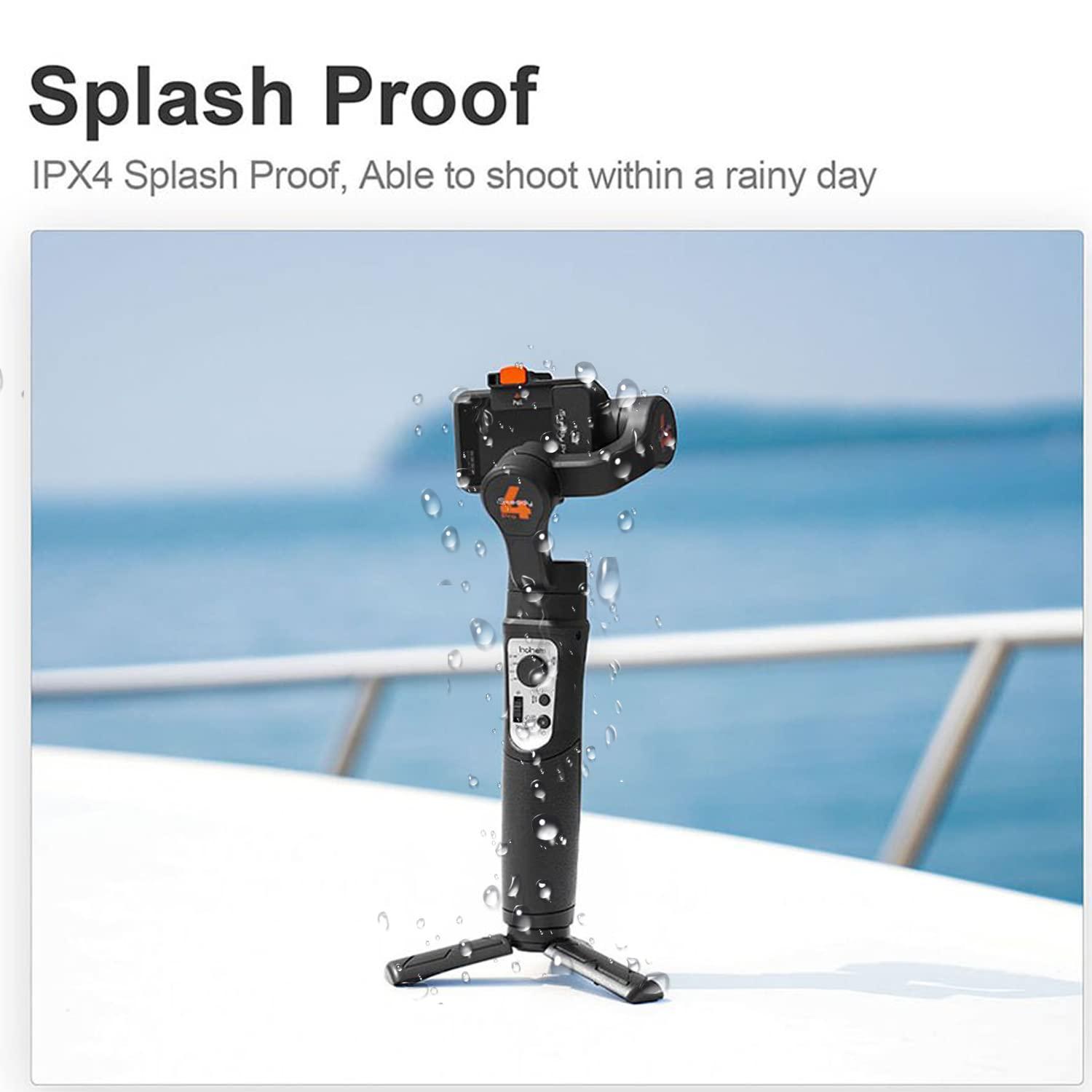hohem hohem iSteady Pro 4 3-Axis Gimbal Stabilizer for GoPro 13/12/11/10/9 8/7/6/5, for Osmo Action and Other Action Cameras,Support Bluetooth & Cable Control, IPX4 Splash Proof with Tripod