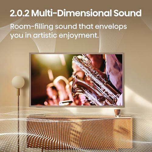 Hisense Hisense 65-Inch Class QLED 4K S7N CanvasTV Series Dolby Vision HDR Google Smart TV (65S7N, 2024 Model) - Art Mode, Anti-Glare Panel, Hi-Matte Display, Frame & UltraSlim Wall Mount Included, 144Hz