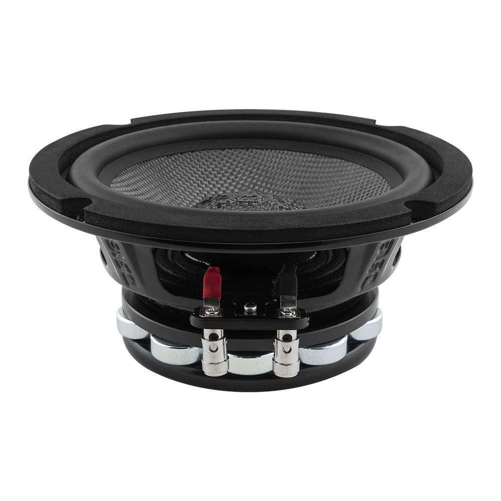 DS18 DS18 PRO-CF6.4NR 6.5 Inches Water Resistant Loudspeaker - Mid-Bass Carbon Fiber Cone and Neodymium Rings Magnet 500 Watts 4-Ohms - Ideal for Motorcycle & Motorsports (1 Speaker) (Renewed)