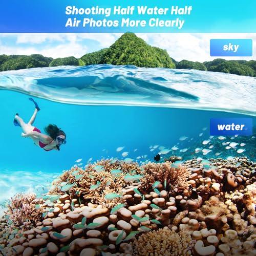 FEIMUOSI Dome Port for GoPro Hero 12 11 10 9 Black,Waterproof Housing Case Compatible with GoPro Hero 9 10 11 12 Underwater Protective Diving Dome GoPro Lens Accessories with Trigge Pistol an-ti Fog Insert