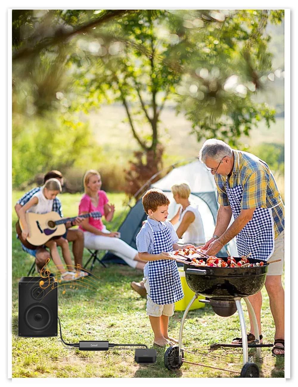 Smof Smof Upgraded Ground Loop Noise Isolator, Noise Filter for Car Audio/Home Stereo System (Eliminate The Buzzing Noise Completely) with 3.5mm Audio Cable, Black