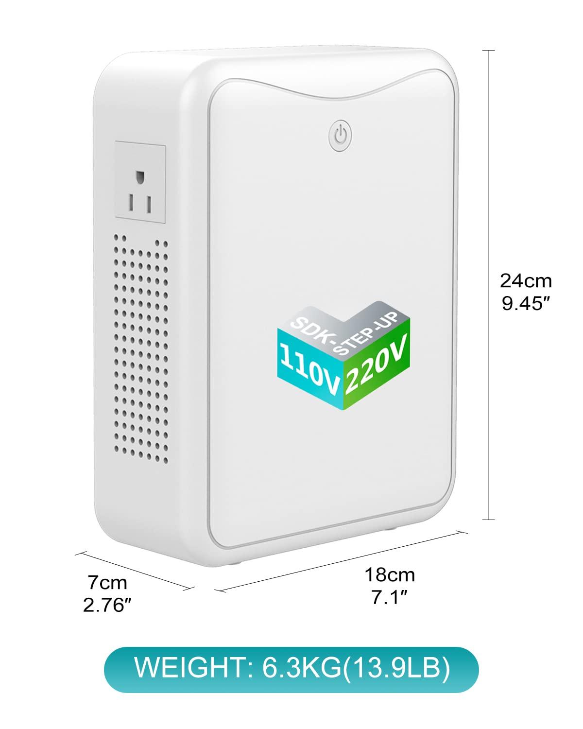 ZHENGXI Step Down Transformer 220v to 110v Voltage Converter 2000w, No Noise, Suit for Juicer, Chocolate Machine and Other AppliancesUsing US and Japan Appliance in Asia or Europe