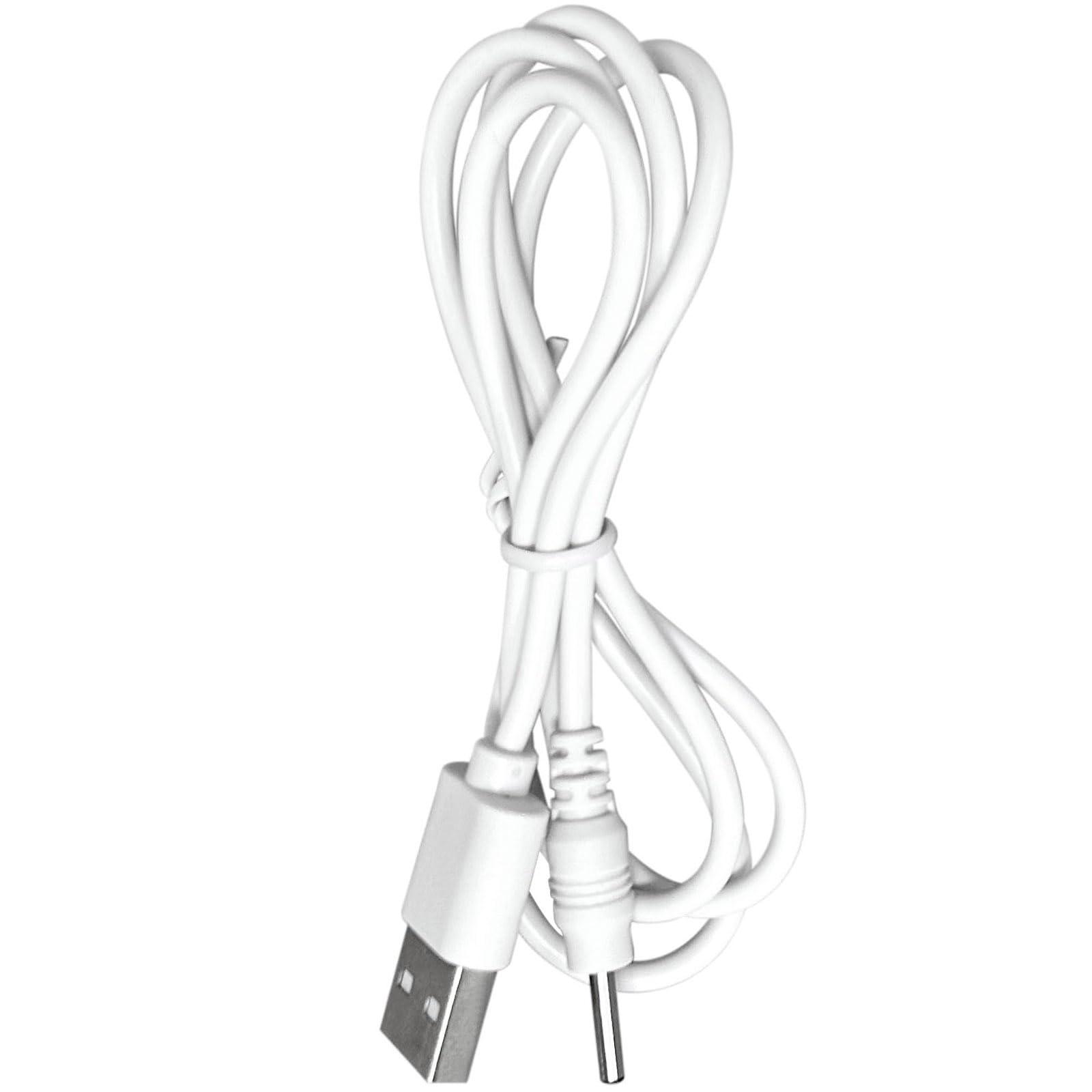 BabyValley BabyValley Charging Cable Replacement for Womanizer Pro 40 Barrel Jack USB Charger Cord for Womanizer Pro 40 Accessories (100cm, White, 1)