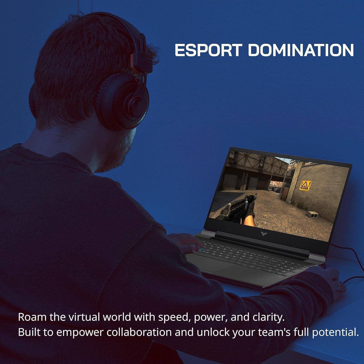 HP HP 2024 Newest Victus Gaming Laptop, 15.6" FHD IPS 144Hz Display, AMD Ryzen 5 7535HS Processor, 64GB DDR5 RAM, 1TB SSD, NVIDIA GeForce RTX 2050, Backlit Keyboard, WiFi 6, Windows 11 Home, with Mouse