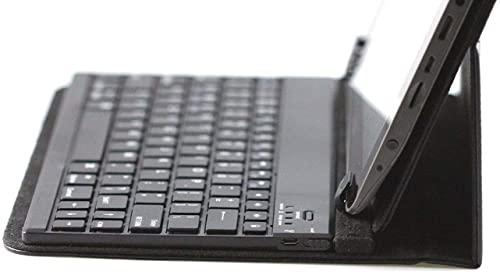 Navitech Navitech Folding Leather Folio Case Cover & Stand with Removable Bluetooth Keyboard Compatible with The Winnovo Tablet PC 8 Inch