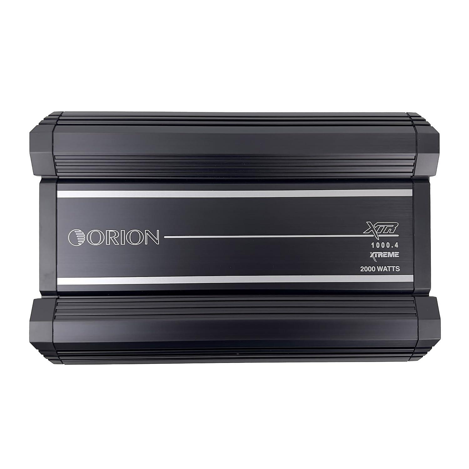 ORION Orion XTR Series XTR1000.4 High Power Class A/B 4-Channel Amplifier - 1000W RMS, 2/4 Ohm Stable, High/Low Pass Crossover, Bass Boost Control, MOSFET Power Supply, Bass Knob Included, Made in Korea