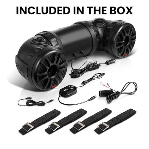 BOSS Audio Systems BOSS Audio Systems ATV85B ATV Speaker System - 8 Inch Speakers, 1.5 Inch Tweeters, Full Range Audio, Built-in Amplifier, Bluetooth Remote