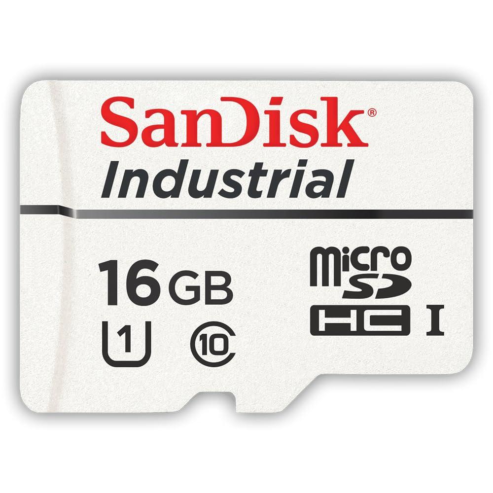 SanDisk SanDisk 16GB Industrial Grade MLC Class 10 Micro SD Memory Card SDSDQAF3-016G-I Bulk (16GB, 5 Pack) Bundle with (5) GoRAM Plastic Cases