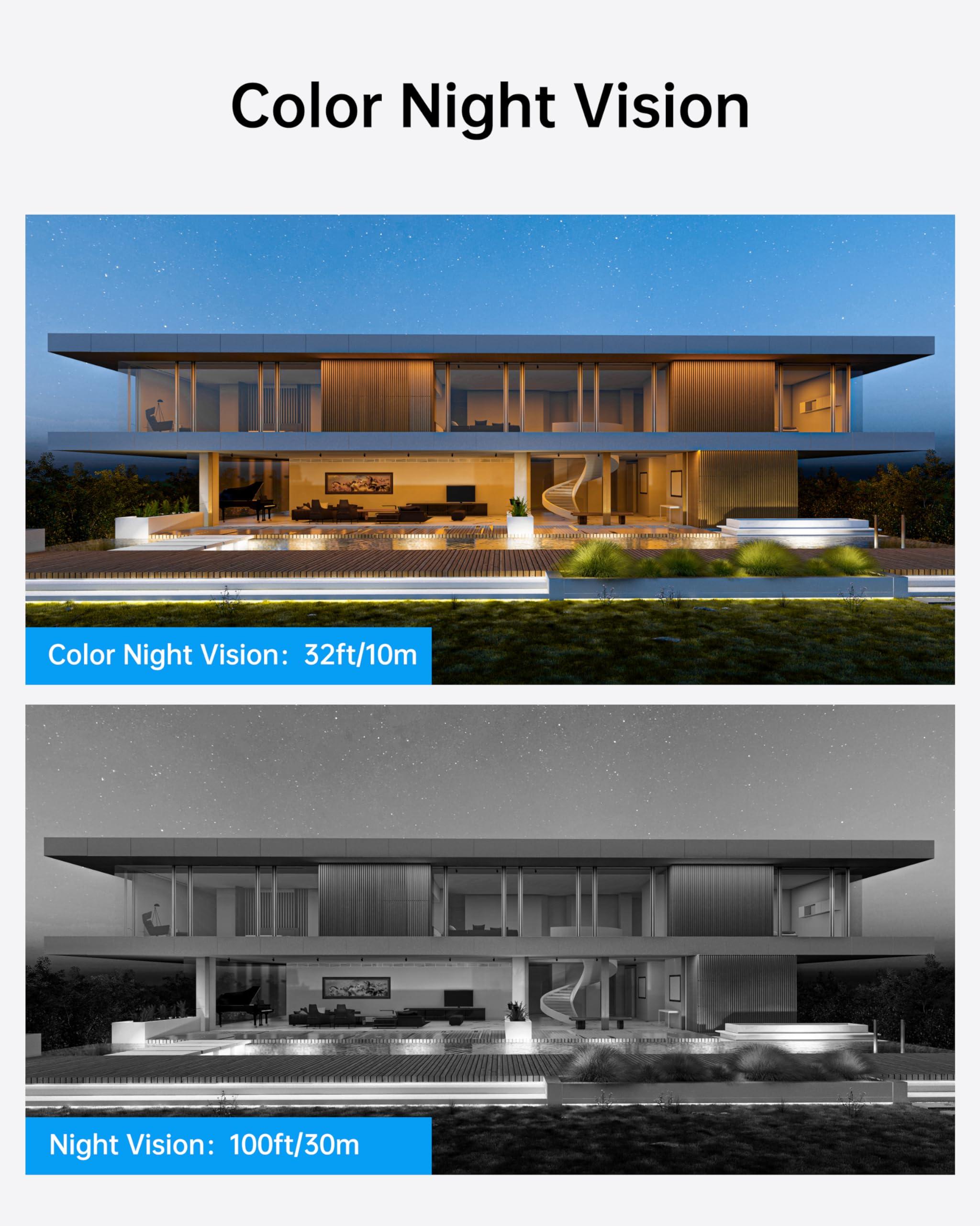 Swann Swann Add-On DVR Flashing Light Bullet Camera with Sensor Spotlight, 4K UHD Video, Indoor or Outdoor Design, Dusk to Dawn Color Night Vision Plus True Detect Heat, Motion Detection, and One Way Audio