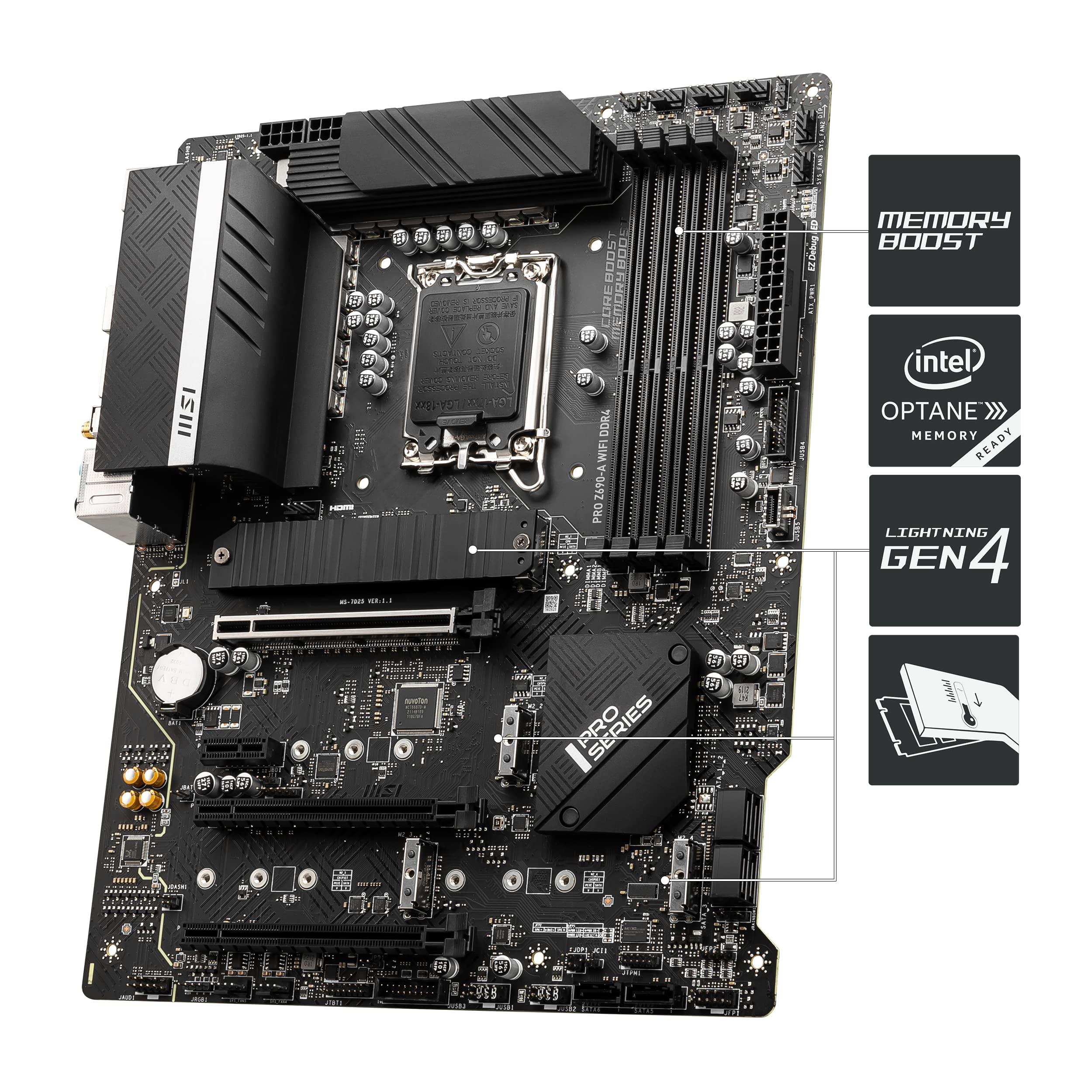 MSI MSI PRO Z690-A WIFI DDR4 motherboard Intel Z690 ATX