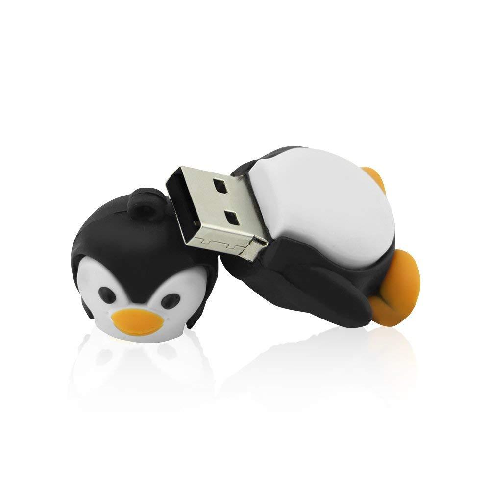 SXBan 128GB USB 2.0 Flash Drive Novelty Cute Baby Penguin Pen Drive Memory Stick Thumb Drive
