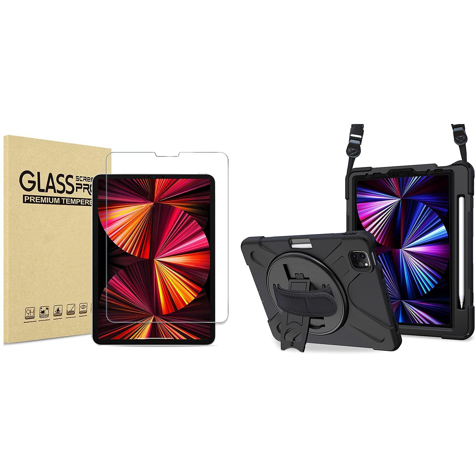 ProCase ProCase Screen Protector for iPad Pro 11 Inch Bundle with iPad Pro 11 Inch 2021 2020 2018 Rugged Heavy Case