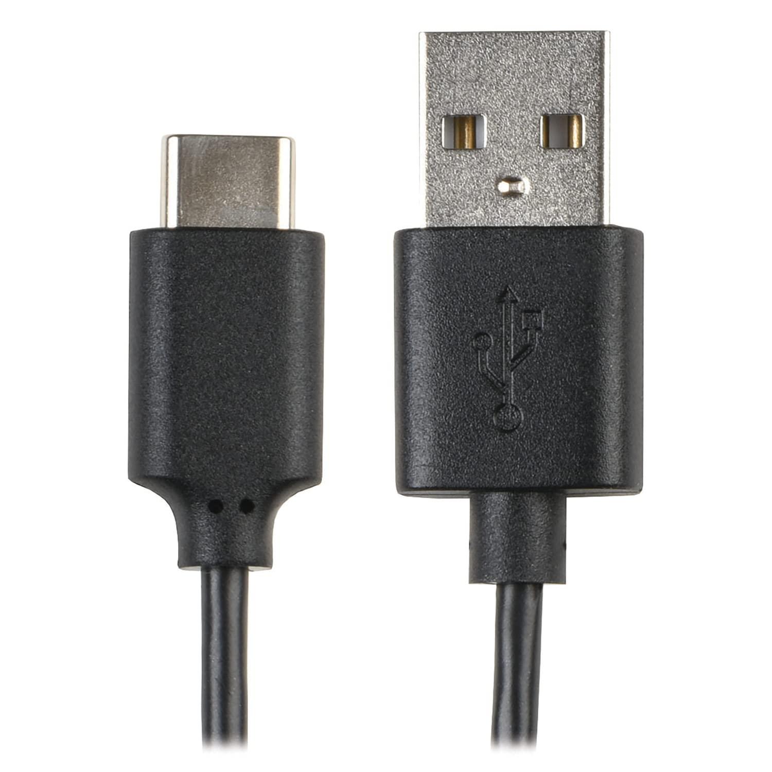 Jensen JENSEN USB-A to USB-C Cable, 6 ft, Black