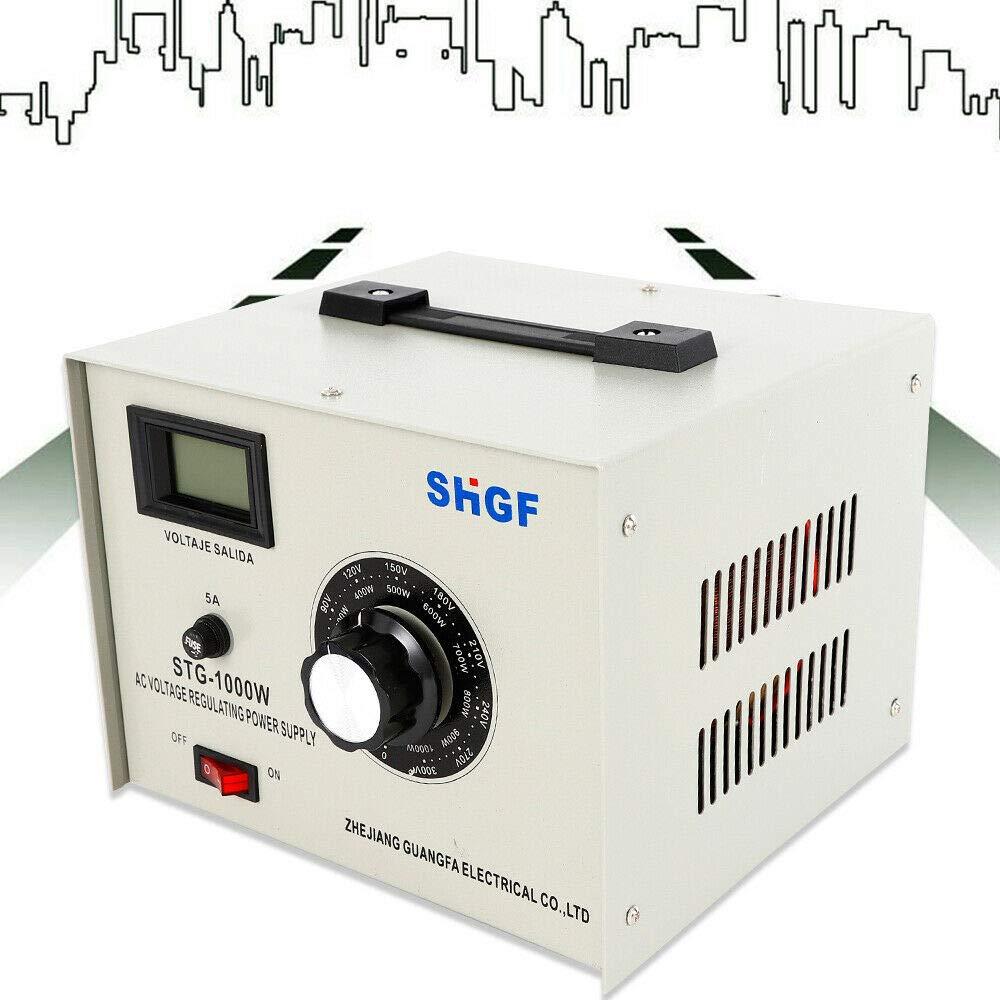 YIYIBYUS STG-1000W Single Phase Autotransformer Transformer, 0-300V AC Variac Autotransformer Voltage Regulator Power Supply 110V