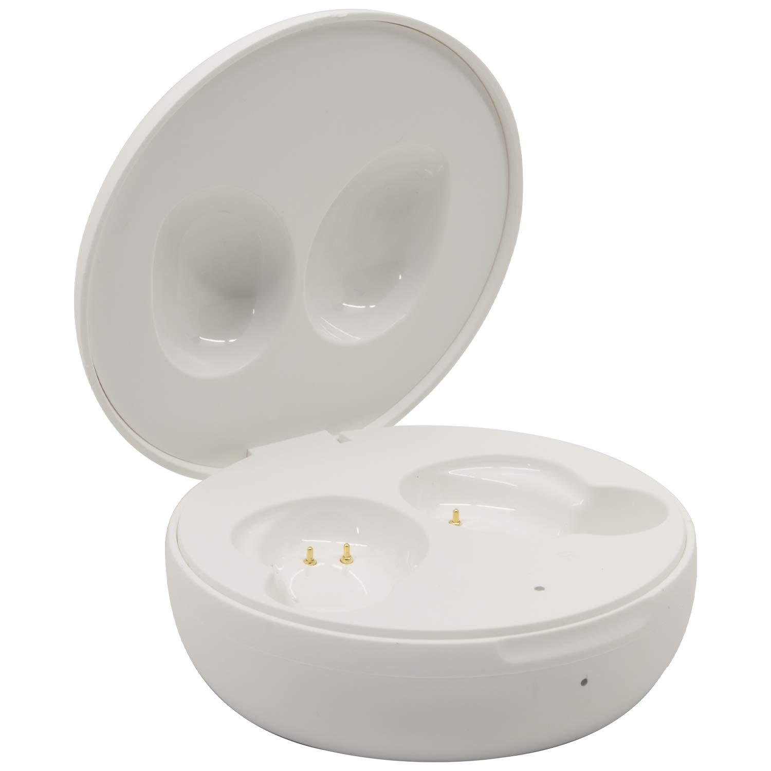 iHome iHome Wireless Earbuds with Charging Case, Water Resistant Bluetooth Earphones with Microphone and Touch Control, White