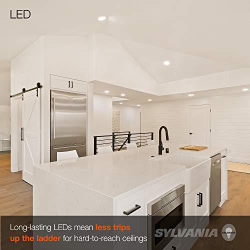 LEDVANCE SYLVANIA LED Recessed Downlight 4" RT Kit, E26 Socket Screw Medium Base, 65W Equivalent, Dimmable, 4000K Cool White, 1 pack