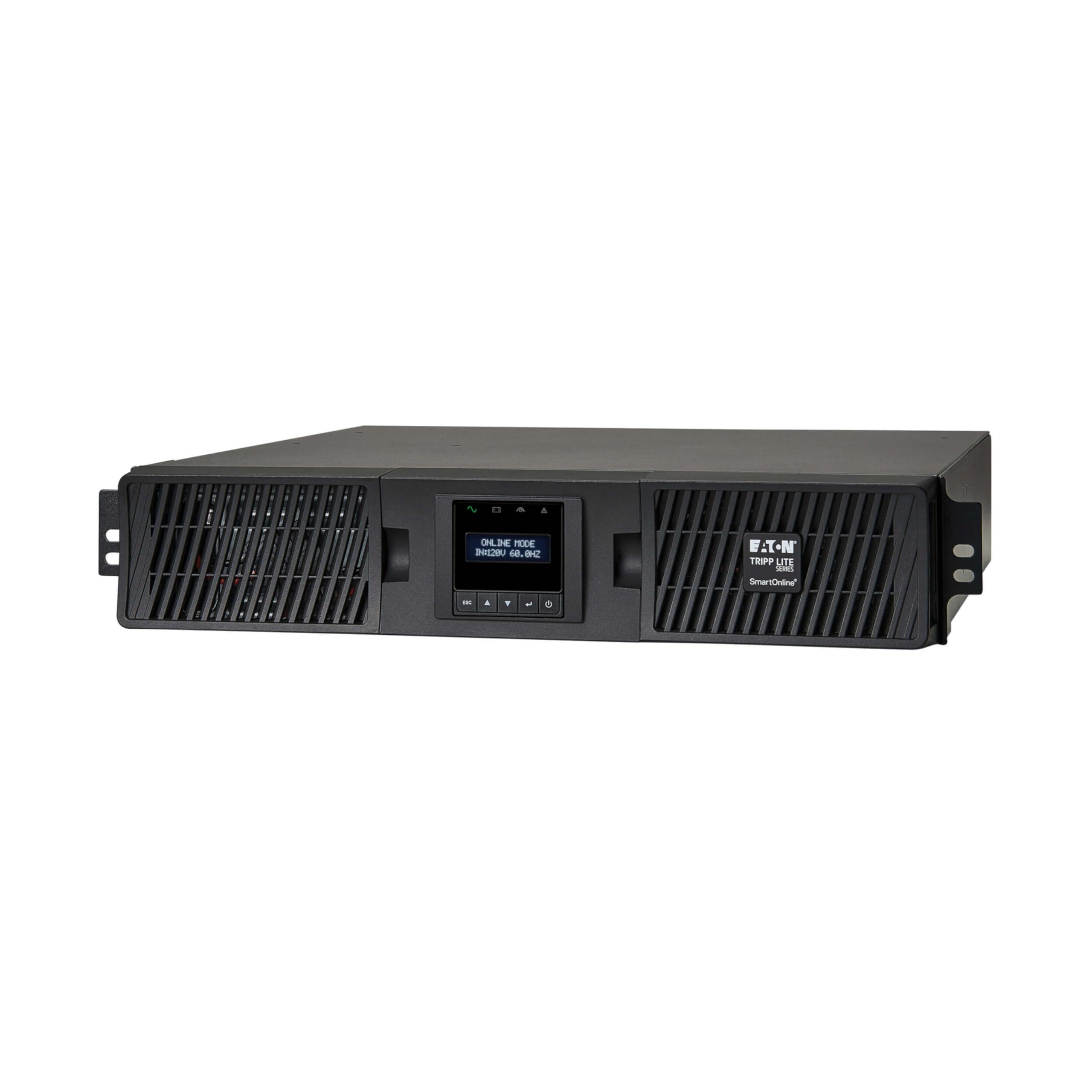 Tripp Lite 120V 1000VA 900W Double-Conversion UPS - 6 Outlets, Extended Run, WEBCARDLX, LCD, USB, DB9, 2U Rack/Tower
